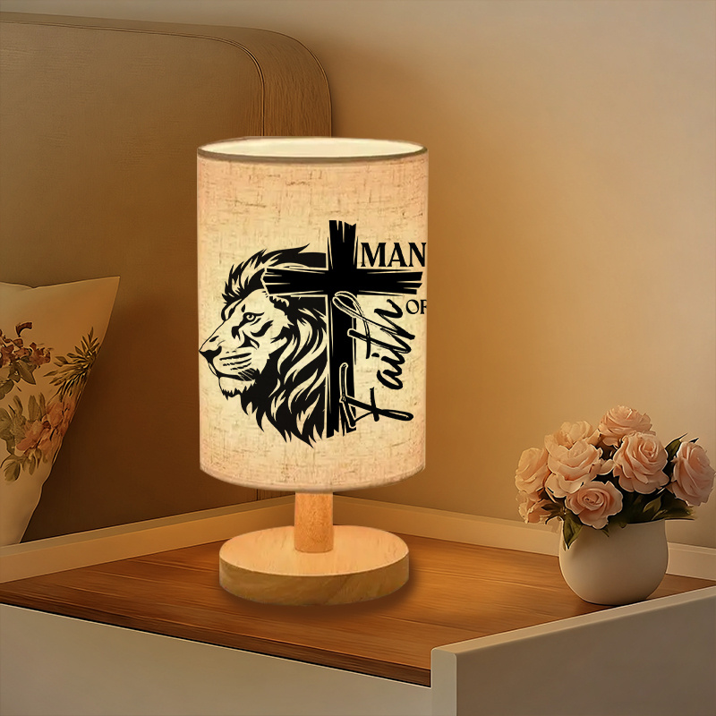 A Modern USB-powered Linen Lamp with a Unique Design and Exquisite Patterns