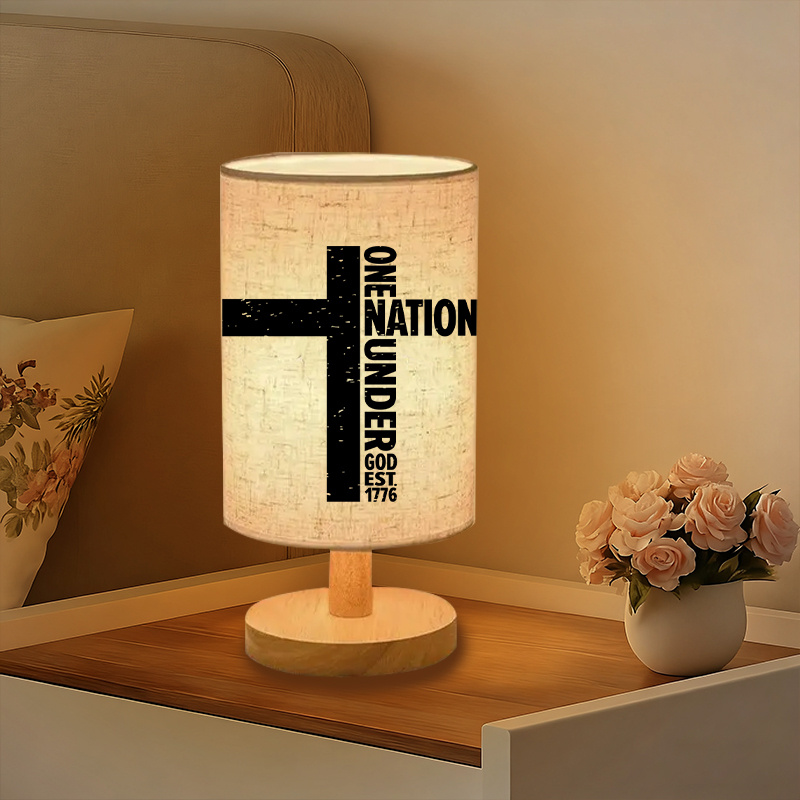 A Modern USB-powered Linen Lamp with a Unique Design and Exquisite Patterns.