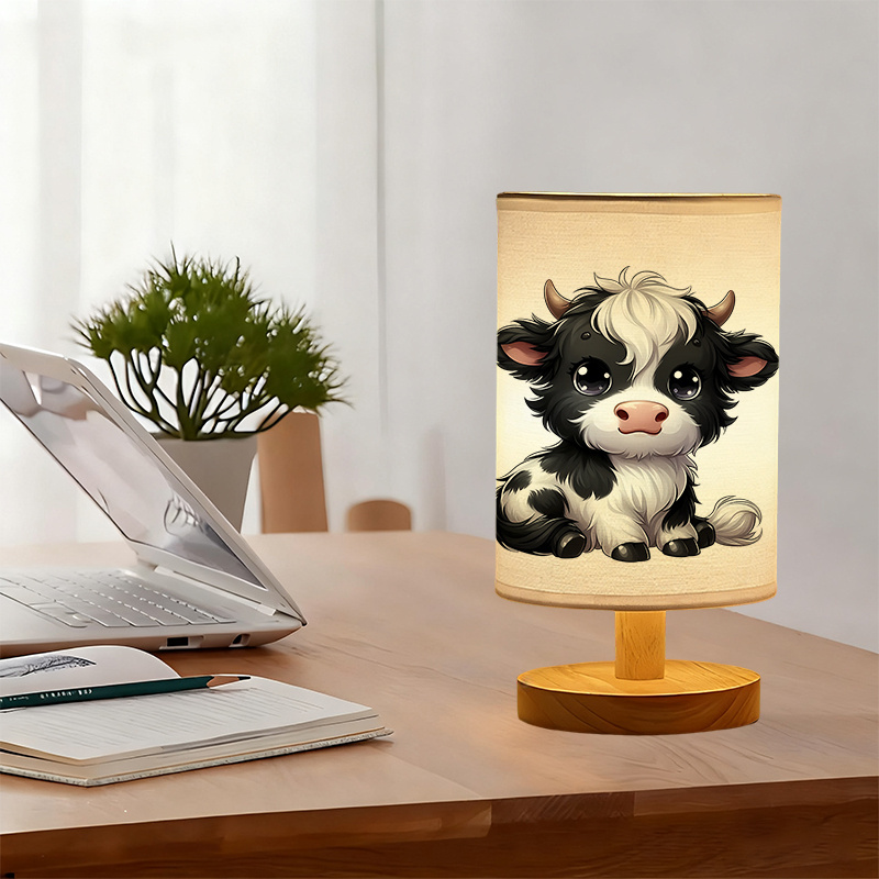 A Modern USB-powered Linen Lamp with a Unique Design and Exquisite Patterns