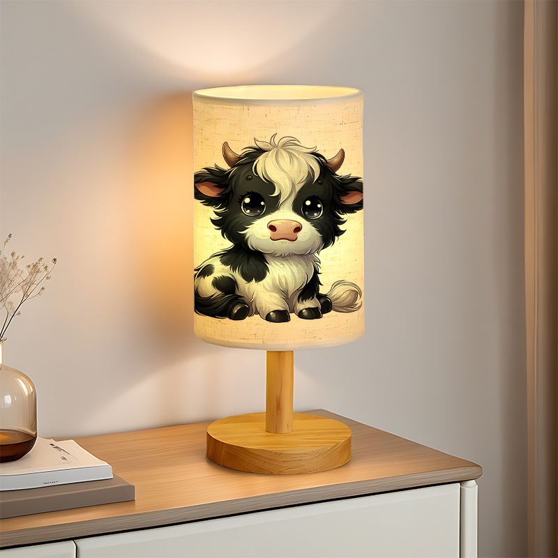 A Modern USB-powered Linen Lamp with a Unique Design and Exquisite Patterns