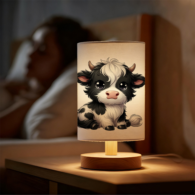 A Modern USB-powered Linen Lamp with a Unique Design and Exquisite Patterns