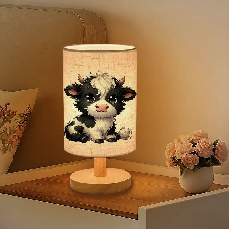 A Modern USB-powered Linen Lamp with a Unique Design and Exquisite Patterns