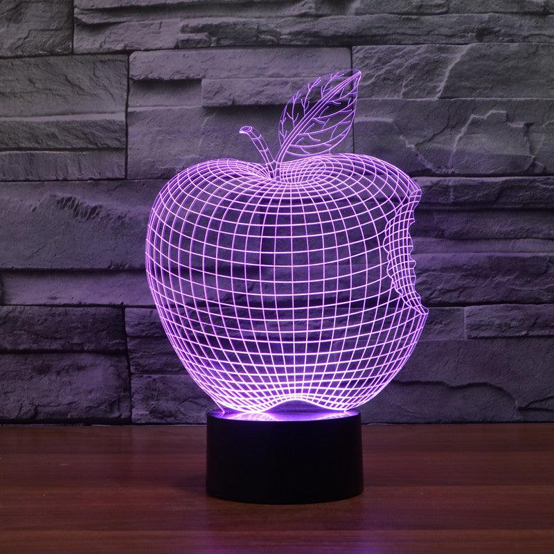 Realistic Apple 3D Lamp-3D Optical Lamp