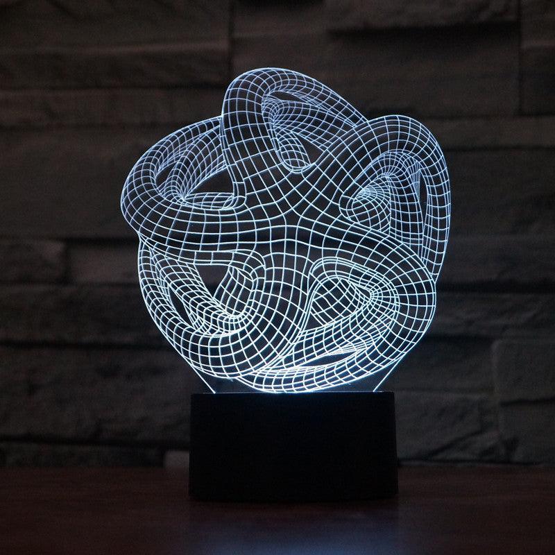Abstract Starfish Sculpture 3D Optical Illusion Lamp - 3D Optical Lamp