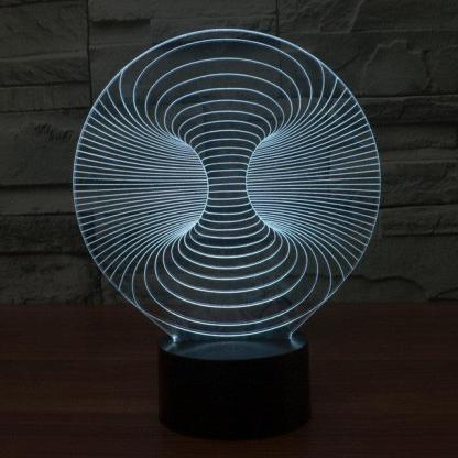 Abstract Inter-dimensional Column 3D Optical Illusion Lamp - 3D Optical Lamp