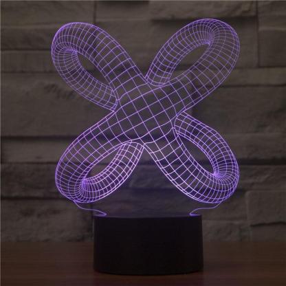 Abstract Knot Legs 3D Optical Illusion Lamp - 3D Optical Lamp