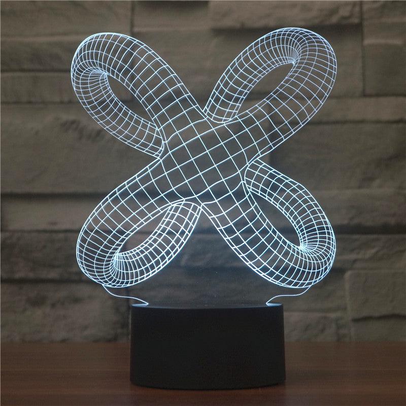 Knotted Spiral Illusion Lamp-3D Optical Lamp
