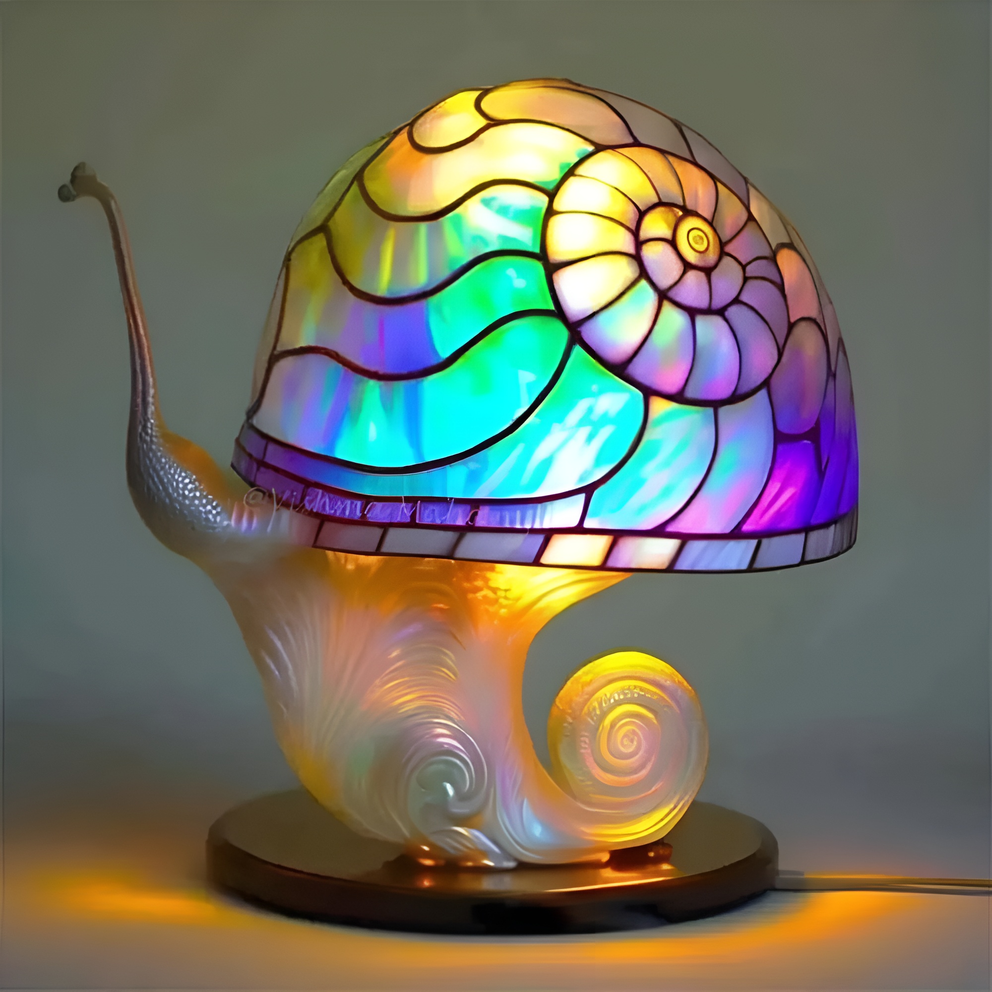 Artistic Colorful Glass Night Light
