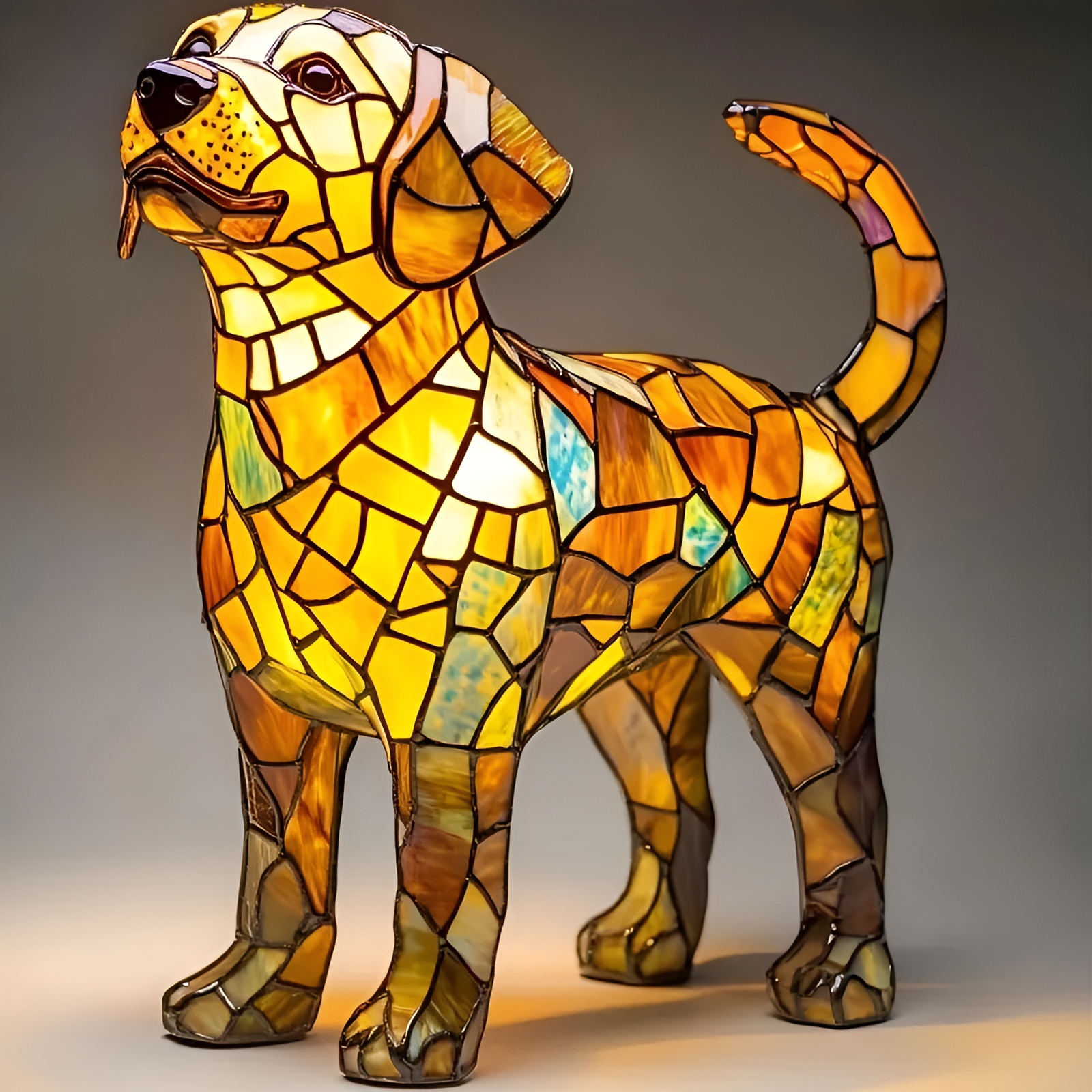 Artistic Dog Night Lamp