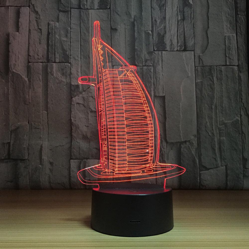 3D Burj Arab Lamp-3D Optical Lamp