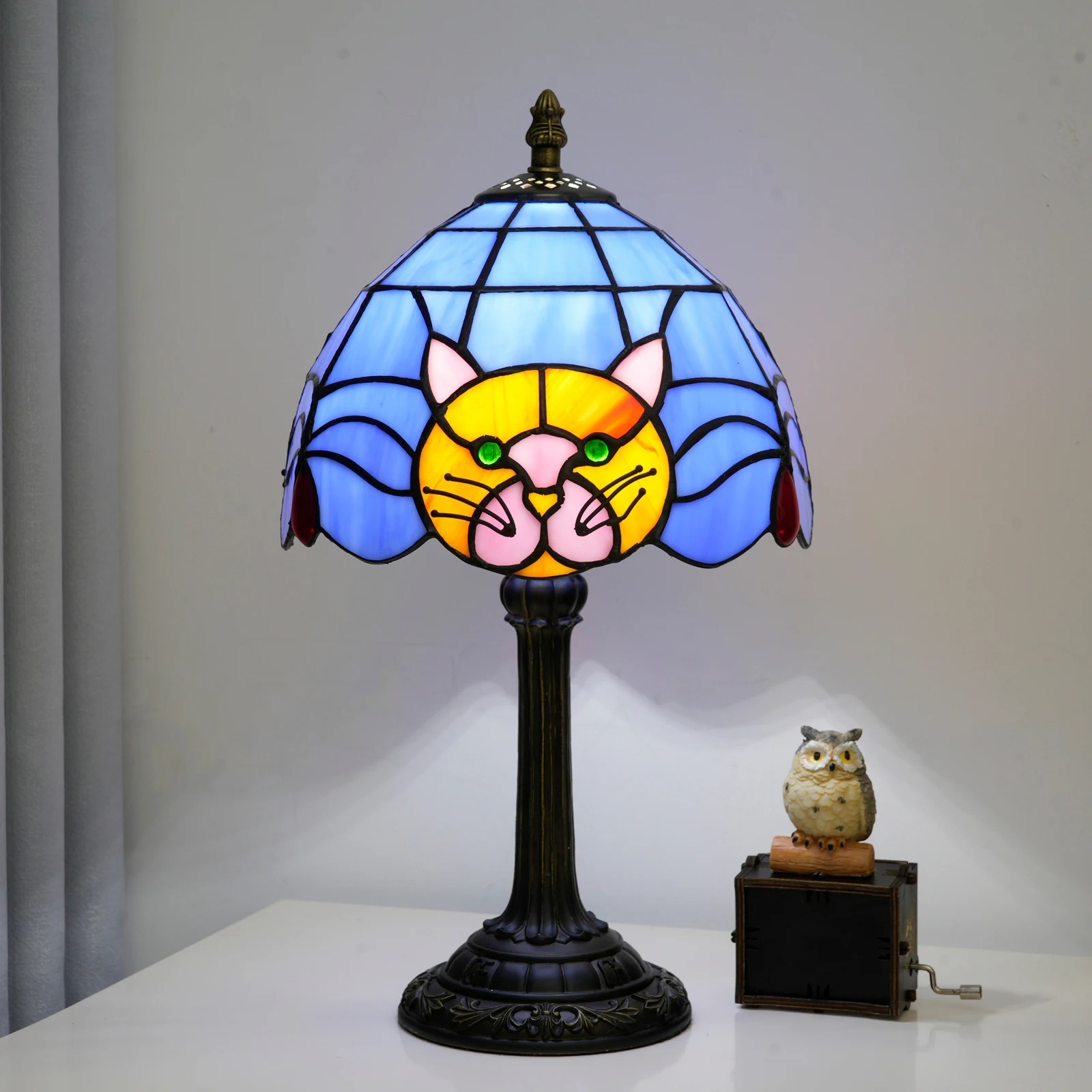 Cat Table Lamp For Bedroom Nightstand Decor