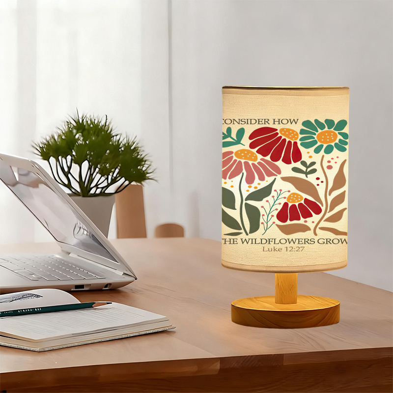 Modern USB-powered Linen Lamp with a Unique Design and Exquisite Patterns