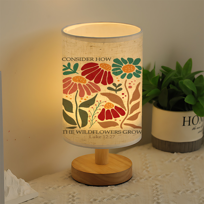 Modern USB-powered Linen Lamp with a Unique Design and Exquisite Patterns