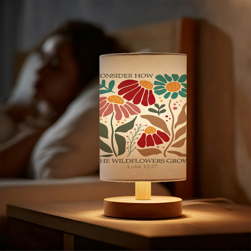 Modern USB-powered Linen Lamp with a Unique Design and Exquisite Patterns
