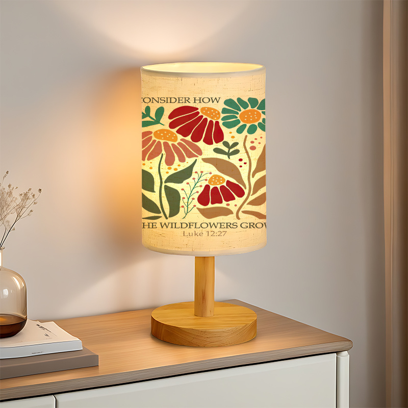 Modern USB-powered Linen Lamp with a Unique Design and Exquisite Patterns