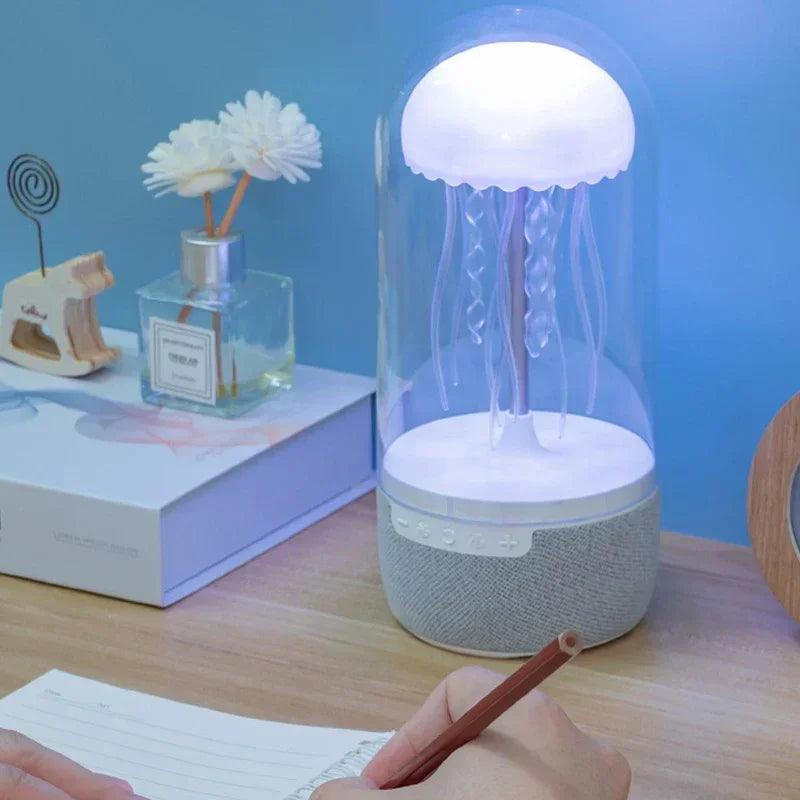 Colorful Jellyfish Lamp With Bluetooth Speaker - 3D Optical Lamp