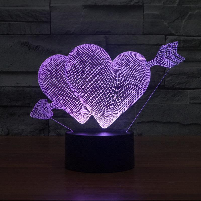 Cupid Arrow 3D Lamp-3D Optical Lamp