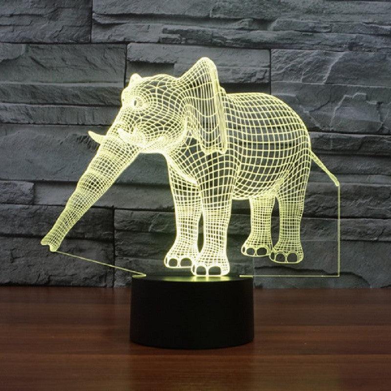 Elephant 3D Optical Illusion Lamp - 3D Optical Lamp