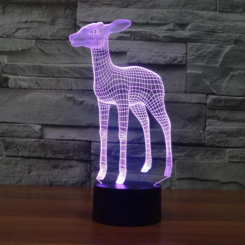 stoic deer led lamp-3D Optical Lamp