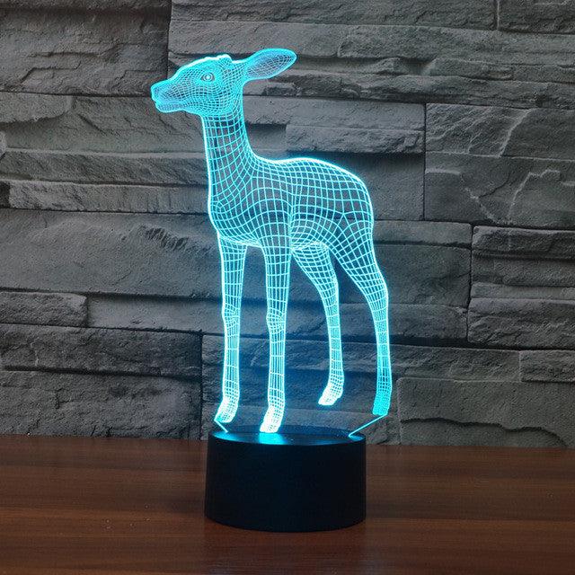 Stoic Deer 3D Optical Illusion Lamp - 3D Optical Lamp