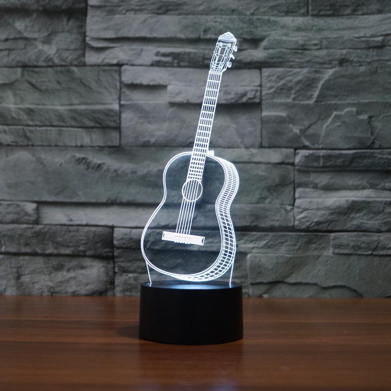 Guitar Optical Illusion Lamp-3D Optical Lamp