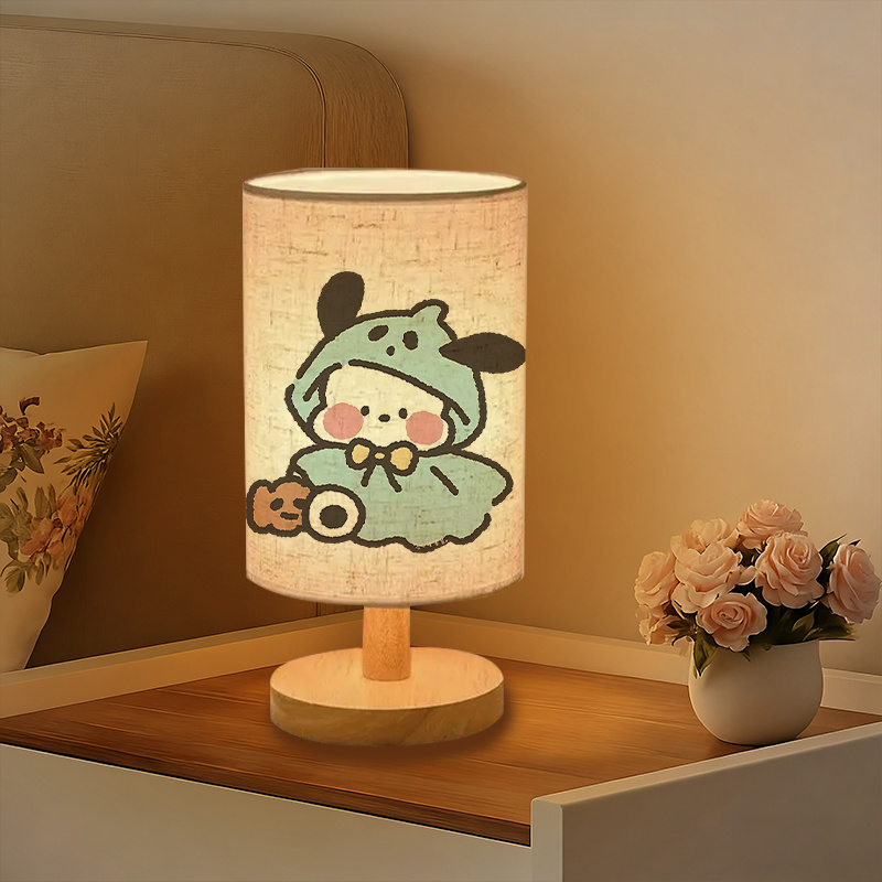 Cute Character USB-Powered Bedside Lamp with Soft Lighting 