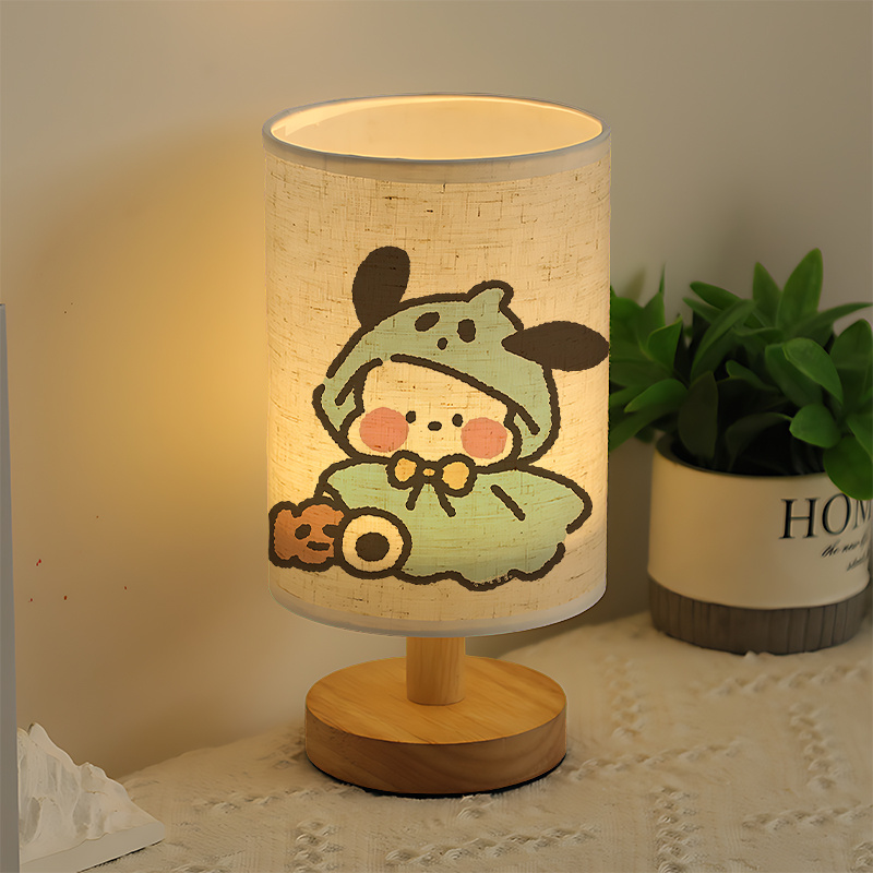 Cute Character USB-Powered Bedside Lamp with Soft Lighting 