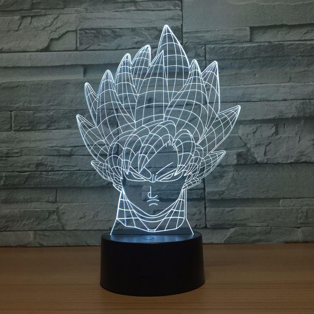 Saiyan Warrior LED Lamp-3D Optical Lamp