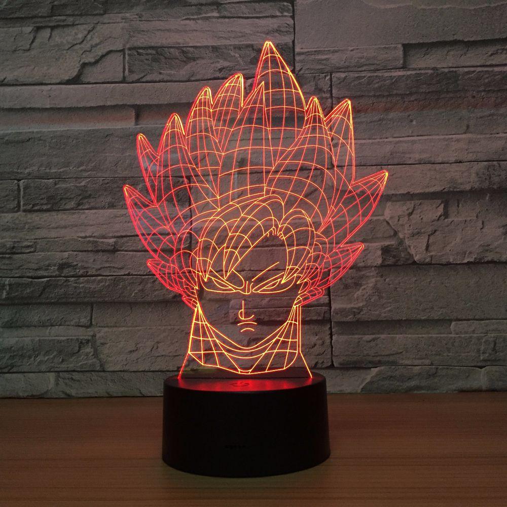 Saiyan Warrior LED Lamp-3D Optical Lamp