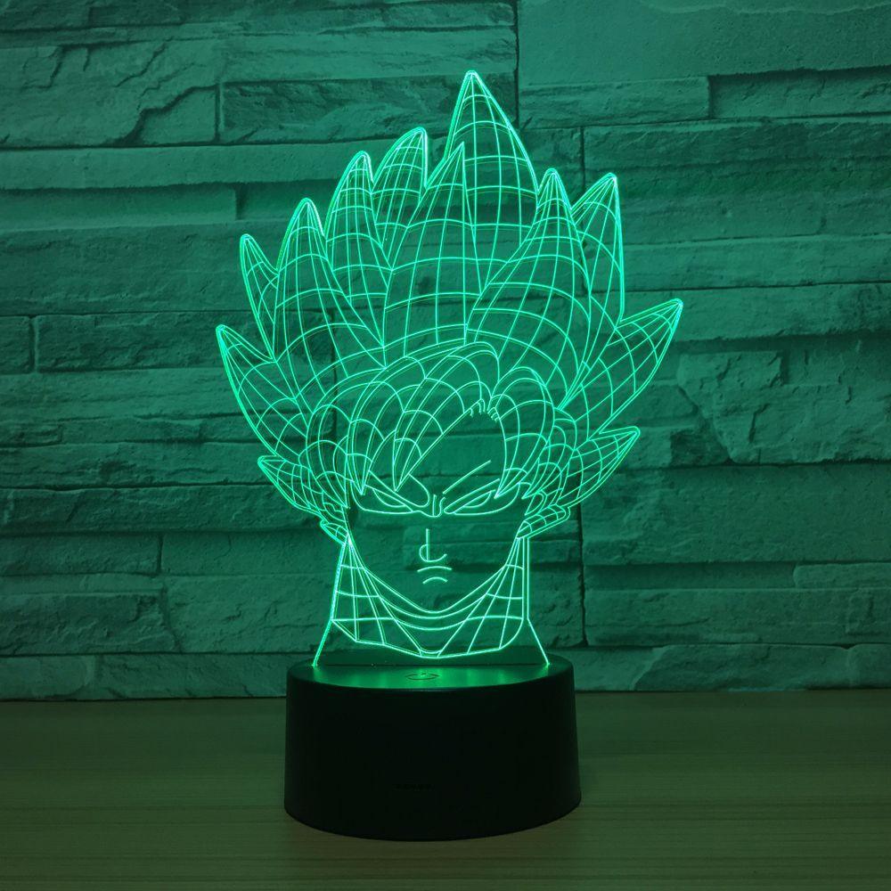 Saiyan Warrior LED Lamp-3D Optical Lamp