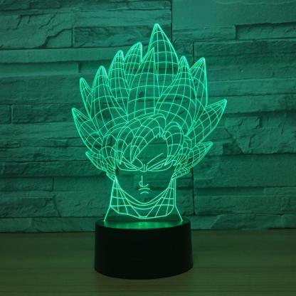 Saiyan Warrior LED Lamp-3D Optical Lamp