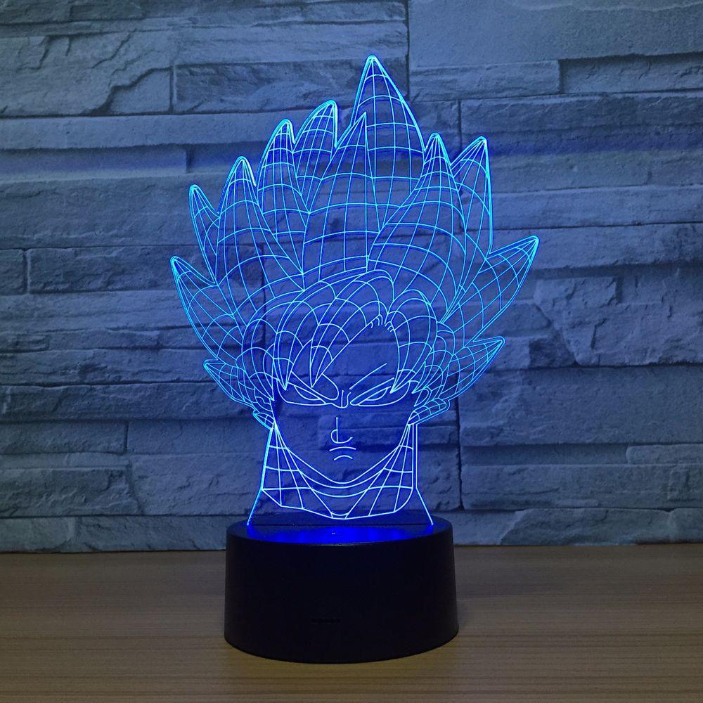 Saiyan Warrior LED Lamp-3D Optical Lamp