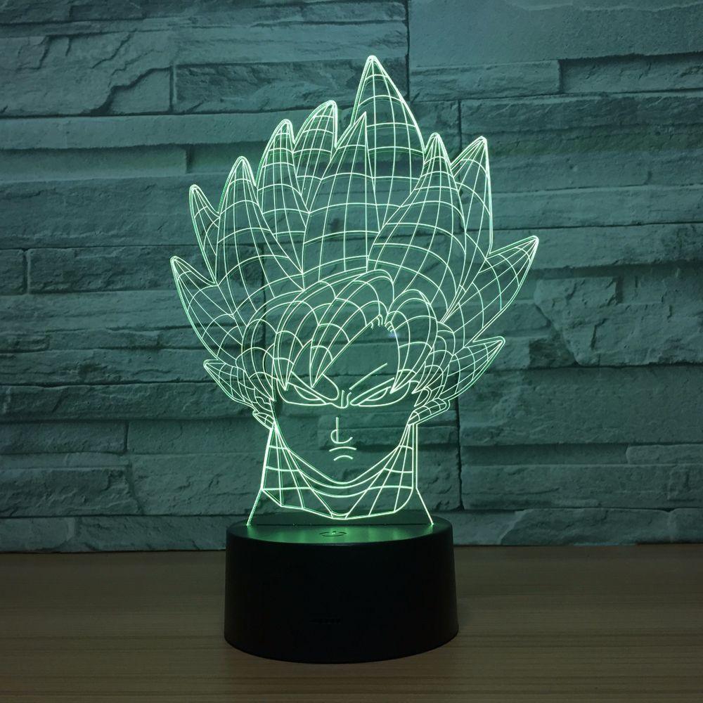 Saiyan Warrior LED Lamp-3D Optical Lamp