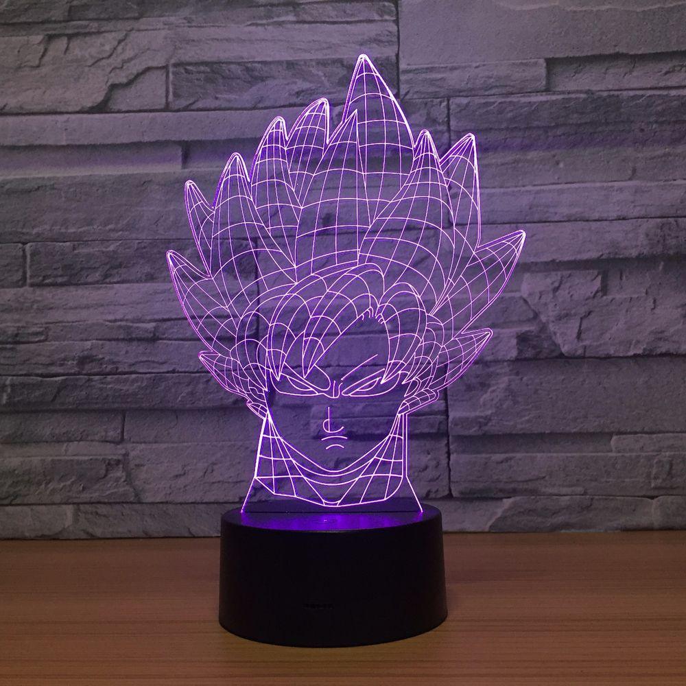 Saiyan Warrior LED Lamp-3D Optical Lamp