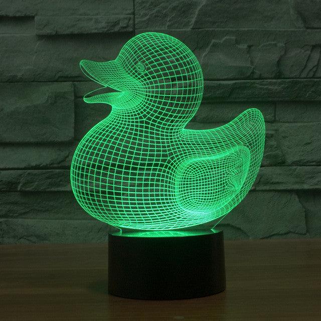 Rubber Ducky Illusion Lamp-3D Optical Lamp