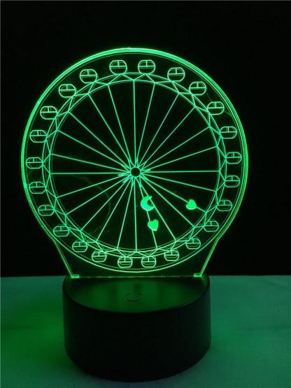 Ferris wheel touch 3D colorful Nightlight lamp - 3D Optical Lamp