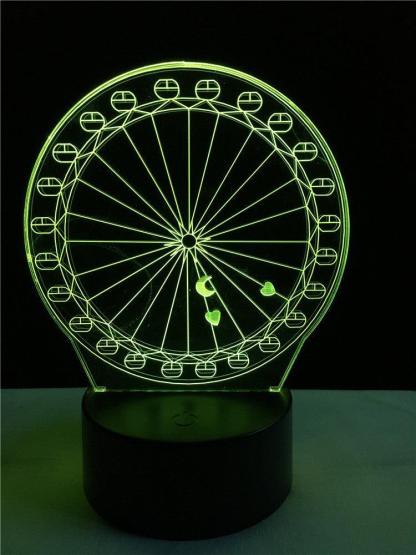Ferris wheel touch 3D colorful Nightlight lamp - 3D Optical Lamp