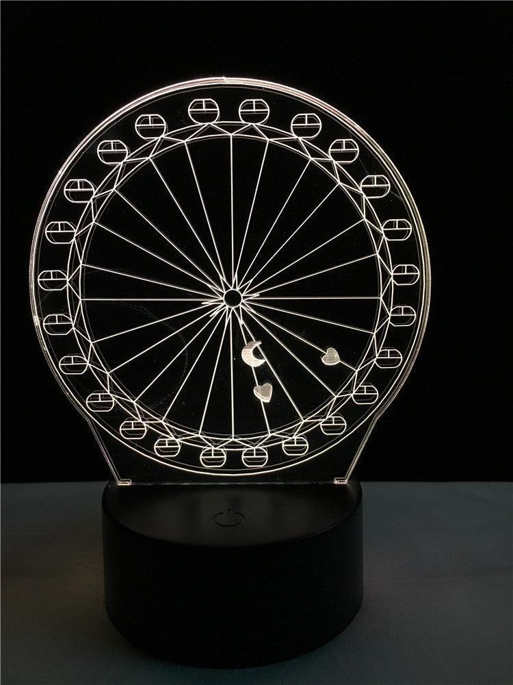 Ferris wheel touch 3D colorful Nightlight lamp - 3D Optical Lamp