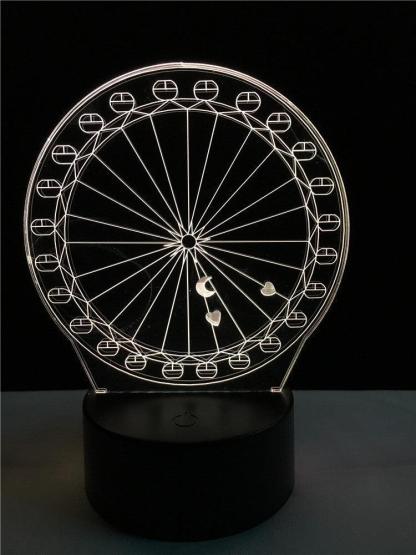 Ferris wheel touch 3D colorful Nightlight lamp - 3D Optical Lamp