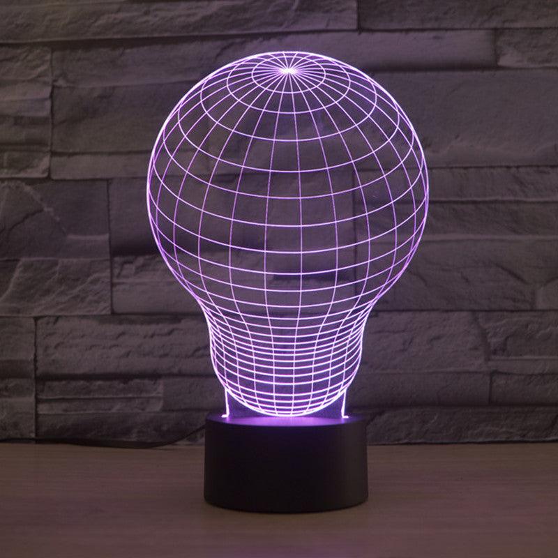 Lightbulb Grid Illusion Lamp-3D Optical Lamp