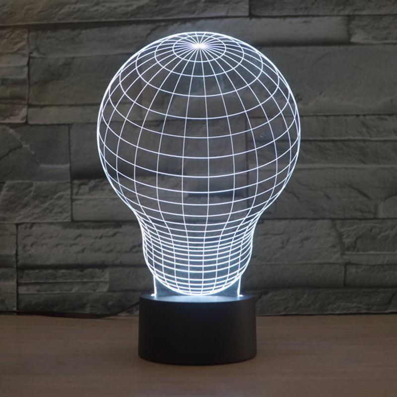 Lightbulb Grid Illusion Lamp-3D Optical Lamp