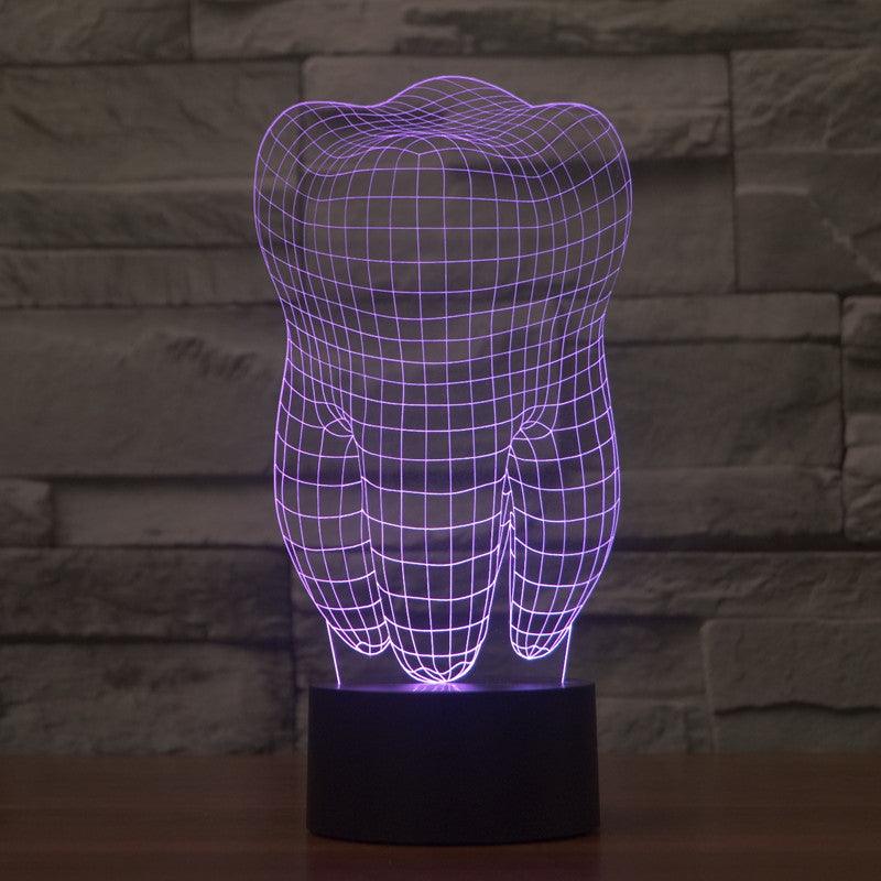 Tooth Sculpture Illusion Lamp-3D Optical Lamp