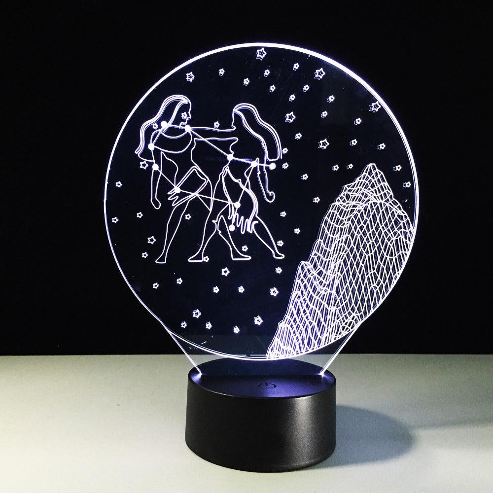 Gemini Constellation LED Lamp-3D Optical Lamp