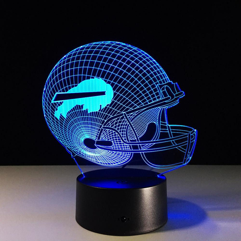 Football Buffalo Illusion Lamp-3D Optical Lamp
