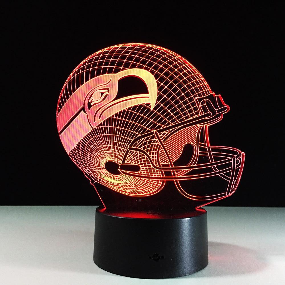 Seattle Seahawks Inspired 3D Optical Illusion Lamp - 3D Optical Lamp