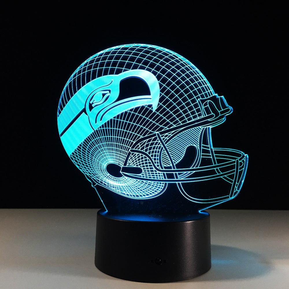 Seattle Seahawks Inspired 3D Optical Illusion Lamp - 3D Optical Lamp