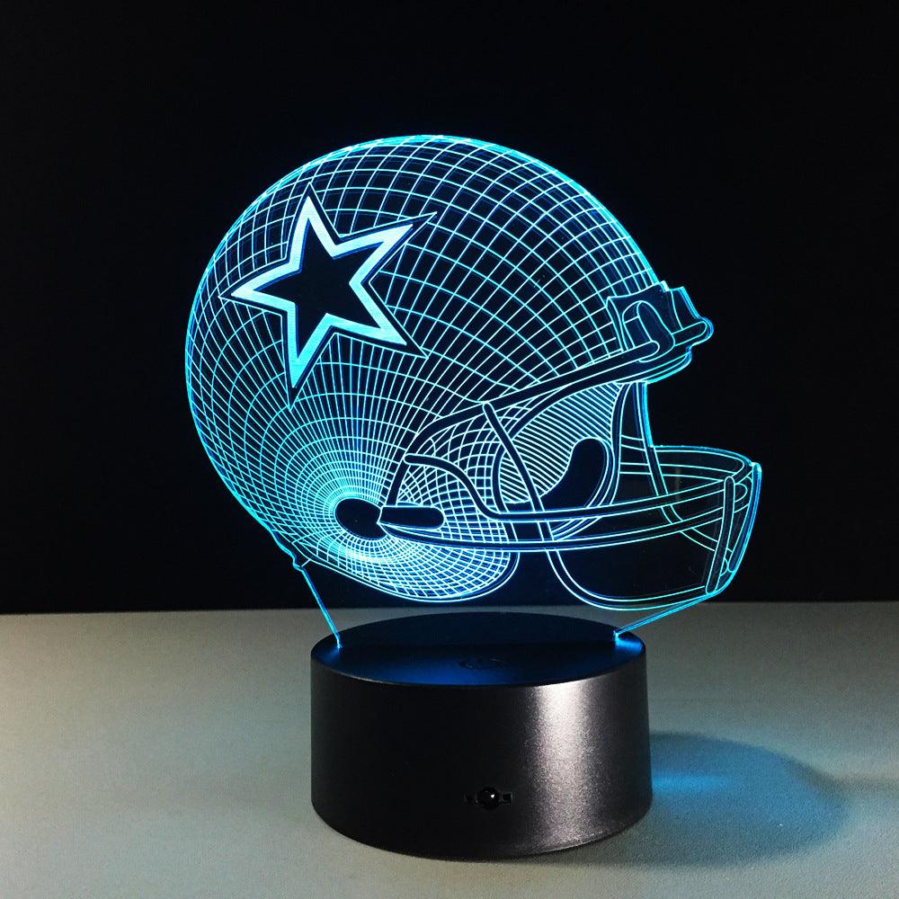 Dallas Cowboys Inspired 3D Optical Illusion Lamp - 3D Optical Lamp