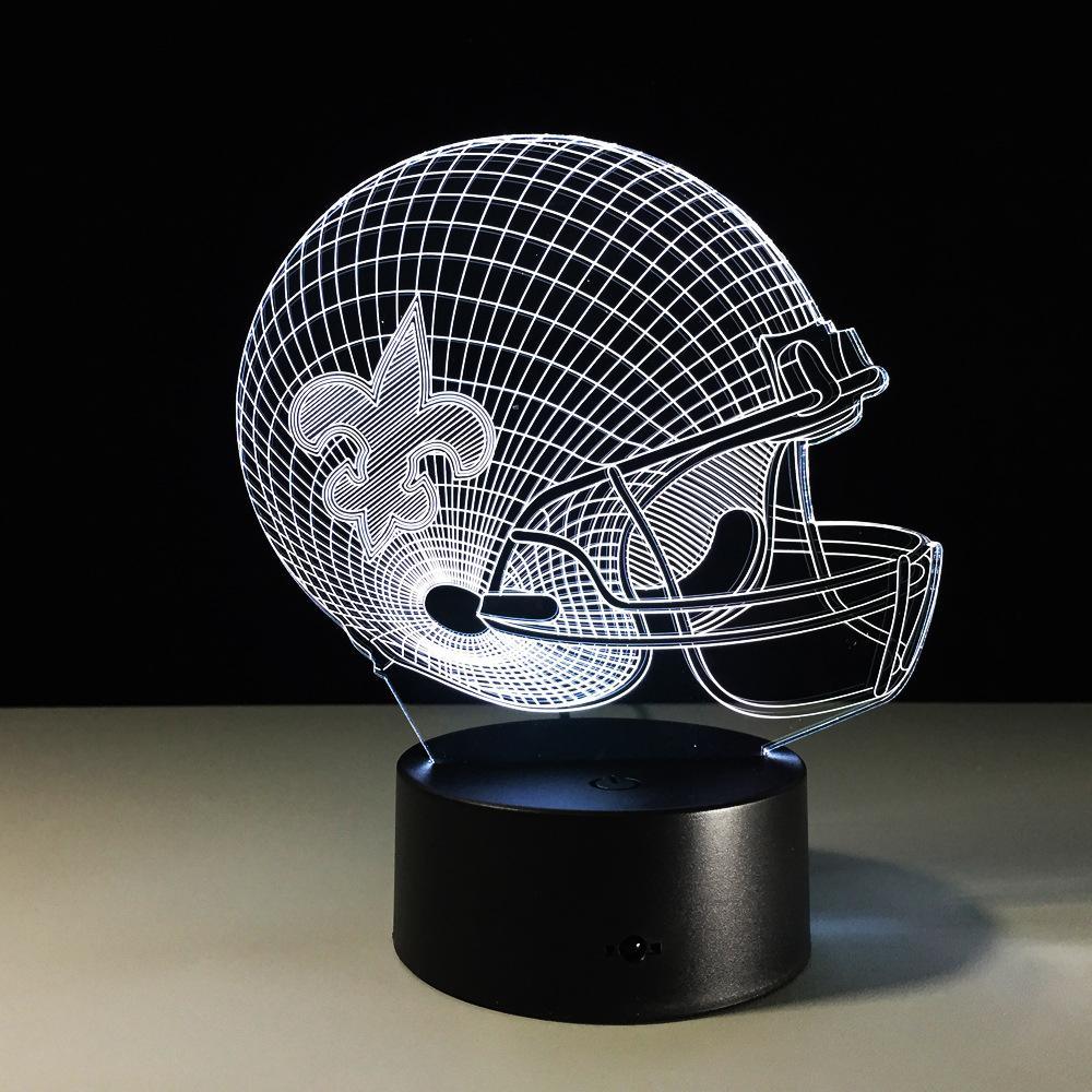 New Orleans Saints 3D Optical Illusion Lamp - 3D Optical Lamp