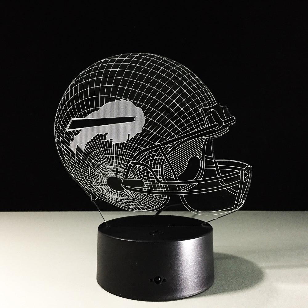 Football Buffalo Illusion Lamp-3D Optical Lamp