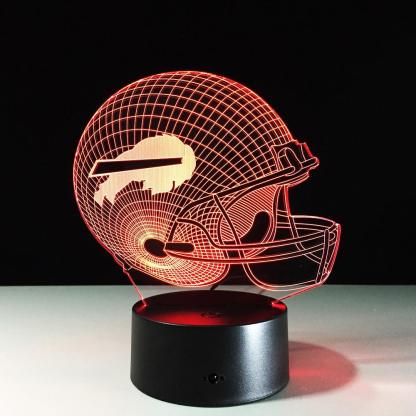 Football Buffalo Illusion Lamp-3D Optical Lamp